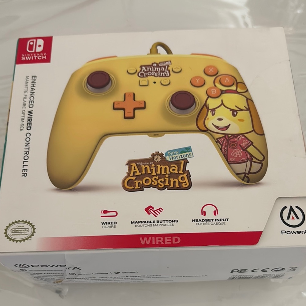 Animal Crossing Enhanced Wired Controller - Yellow